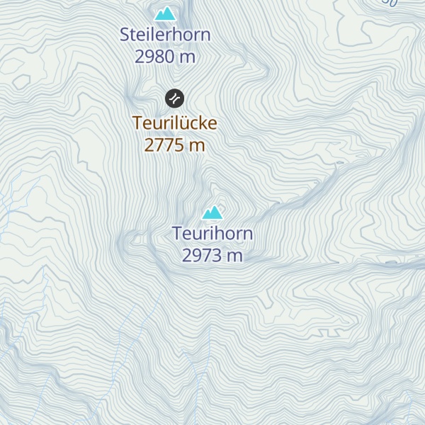 Map of Teurihorn