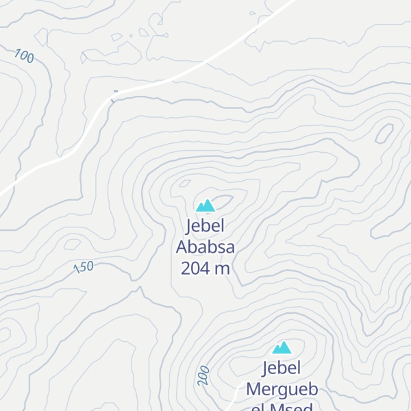 Map of Jebel Ababsa