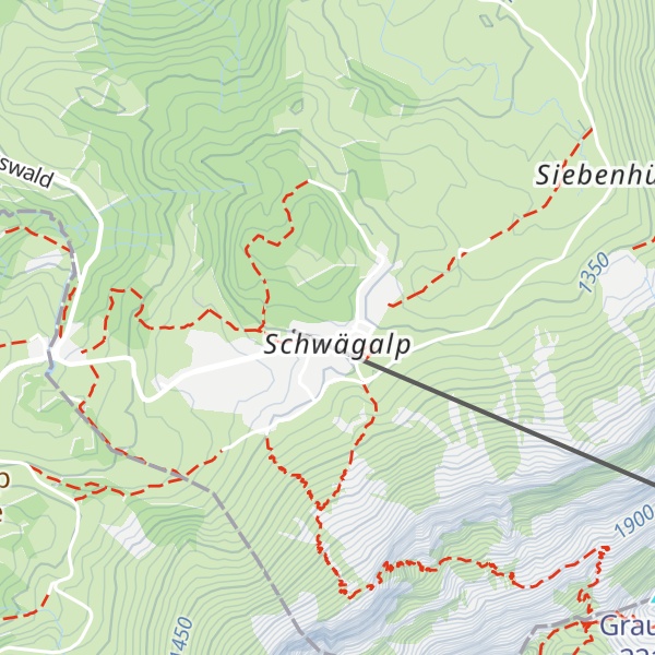 Map of Säntis - das Hotel