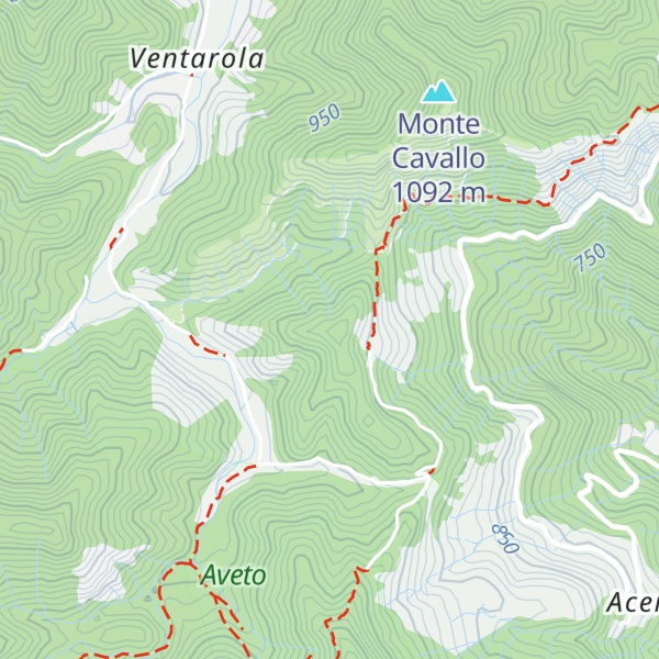 Map of Cima d'Acero