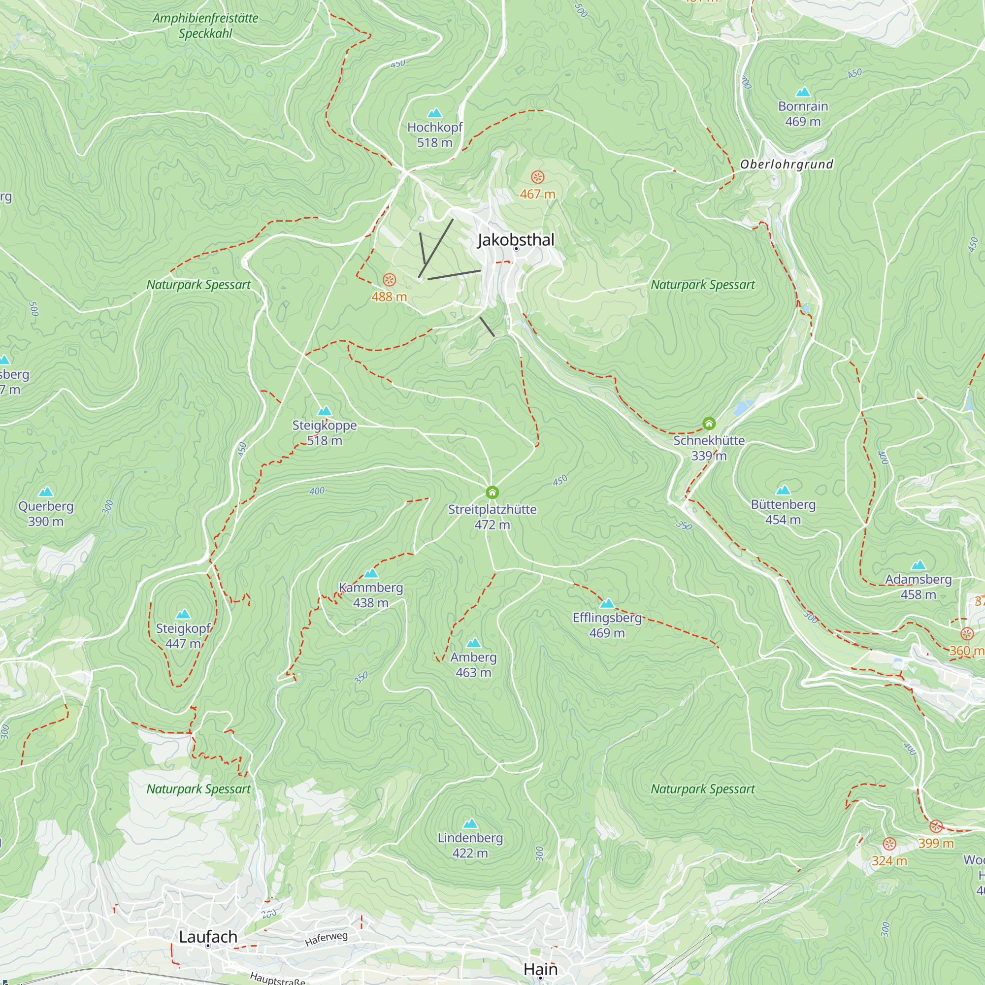 Streitplatzhütte map