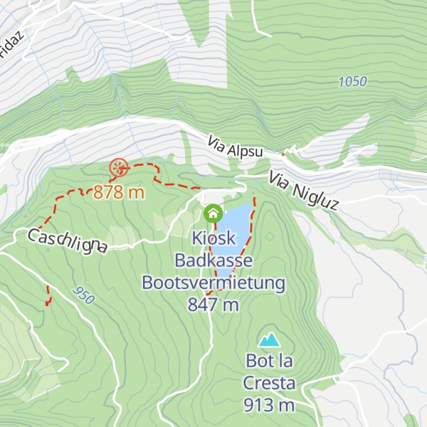 Map of Kiosk Badkasse Bootsvermietung
