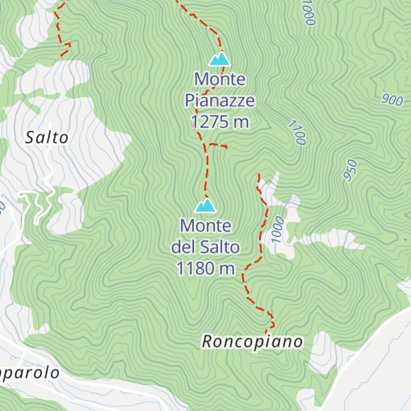 Map of Monte del Salto