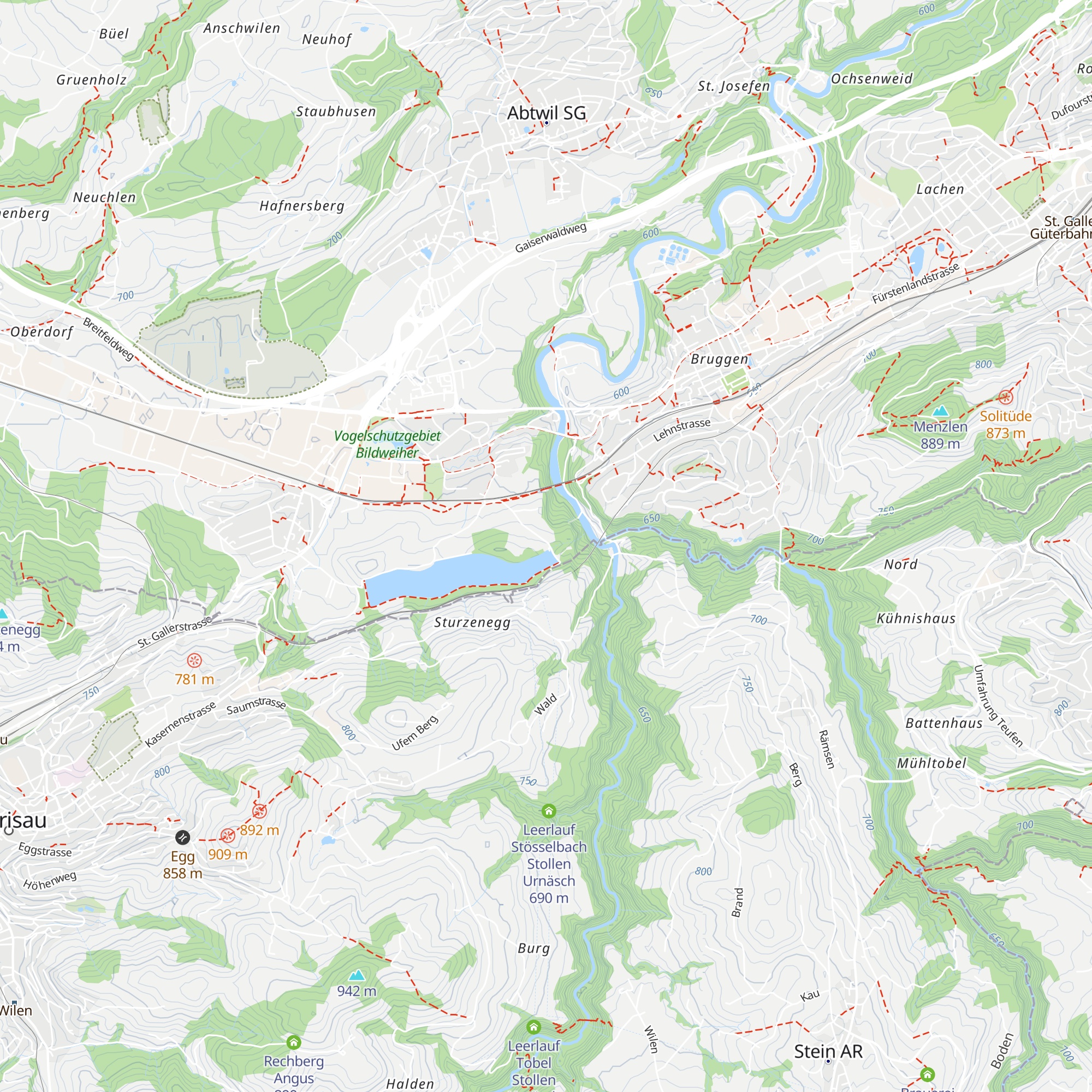 Gübsensee map
