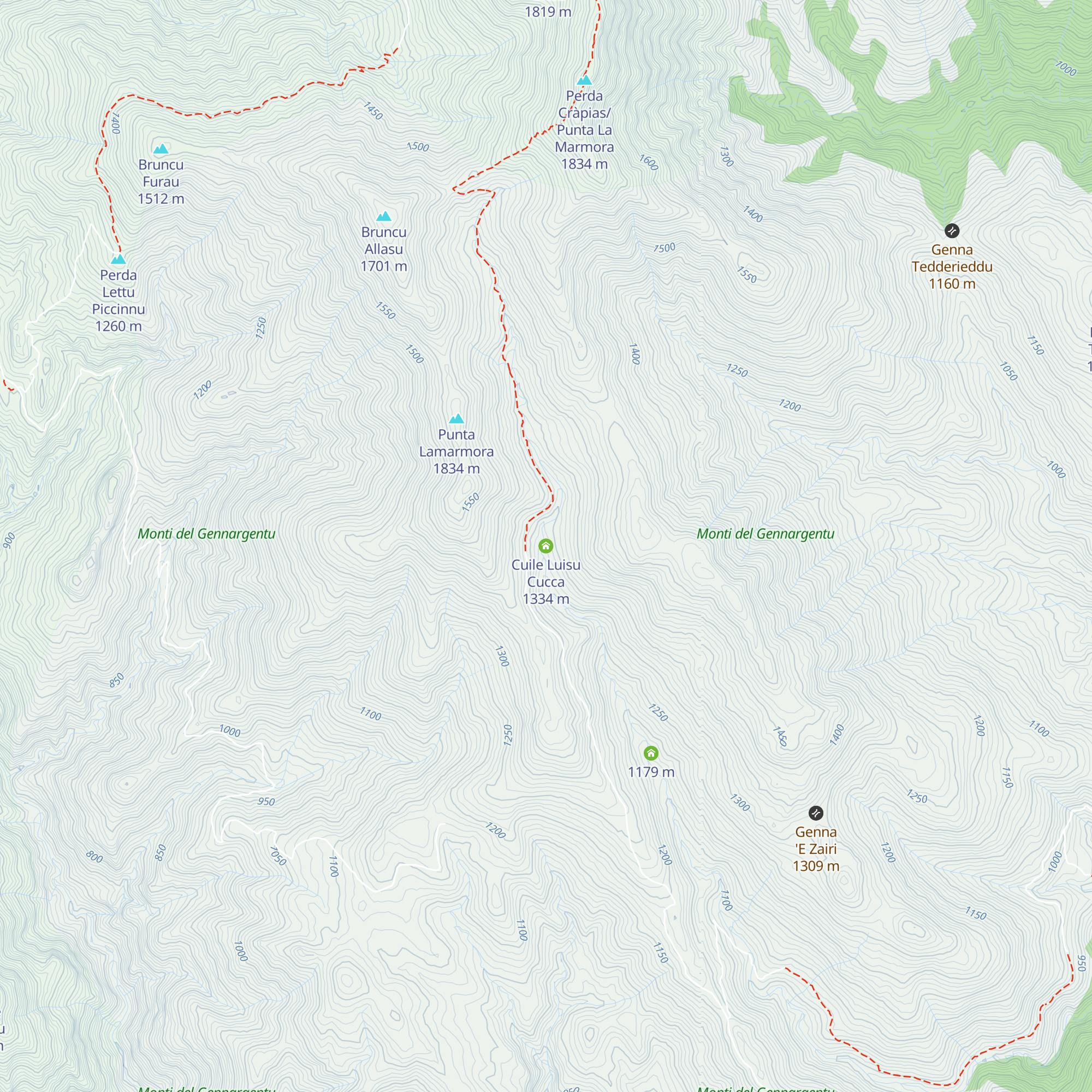 Cuile Luisu Cucca map