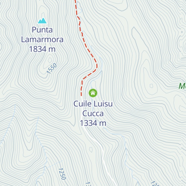 Map of Cuile Luisu Cucca