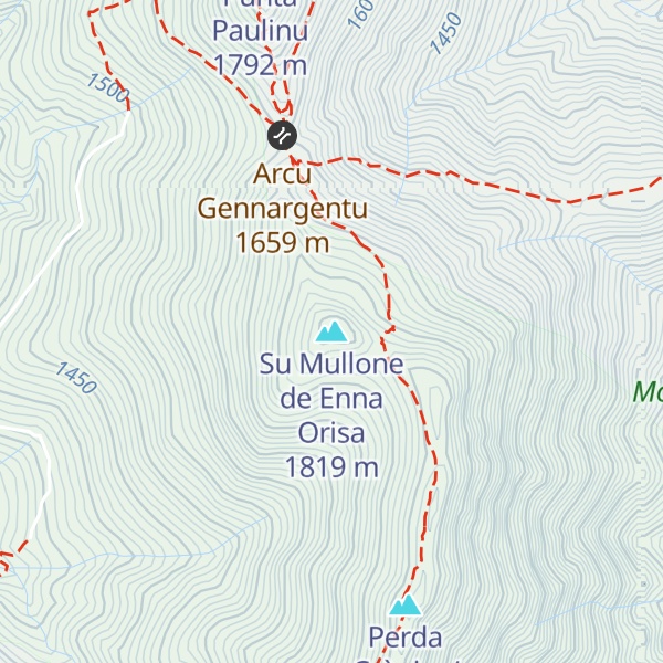 Map of Su Mullone de Enna Orisa
