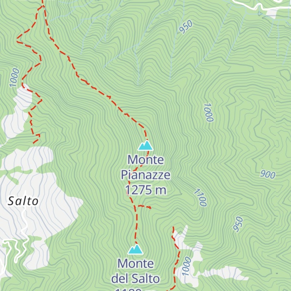 Map of Monte Pianazze