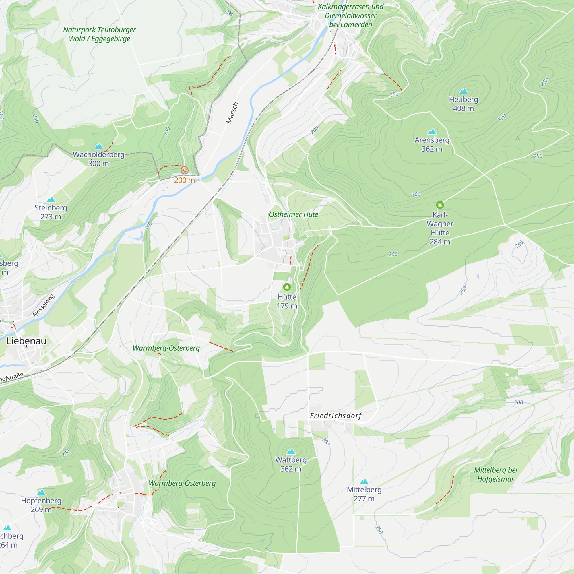 Hütte map