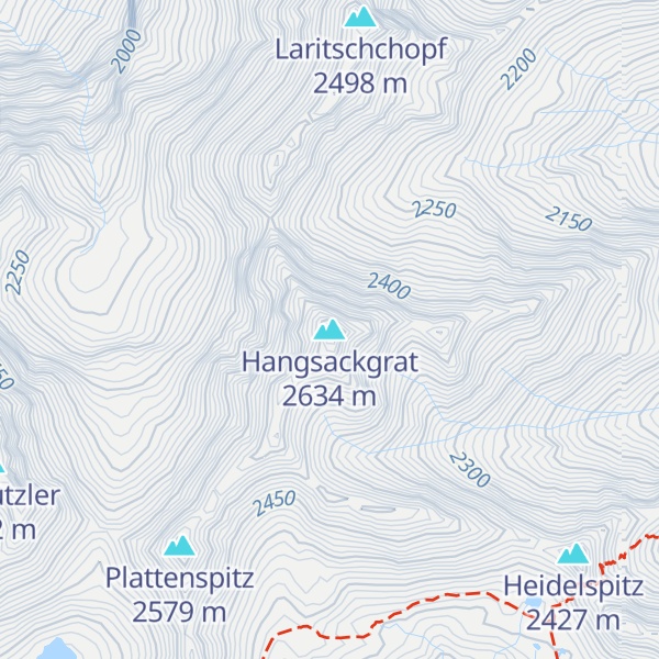 Map of Hangsackgrat