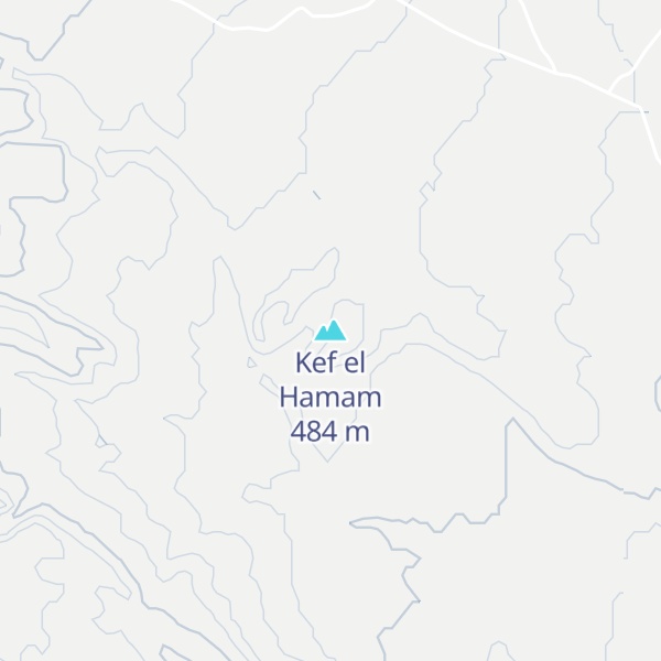 Map of Kef el Hamam