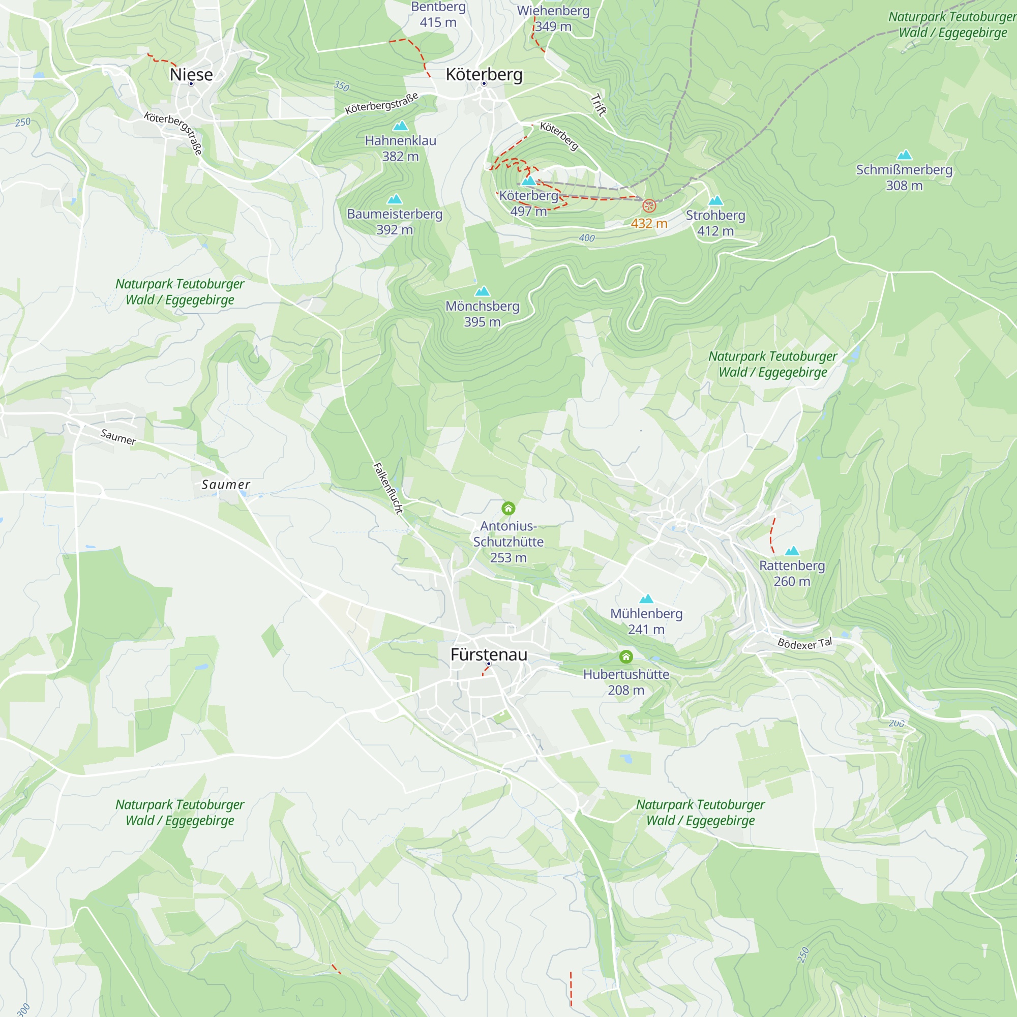 Antonius-Schutzhütte map