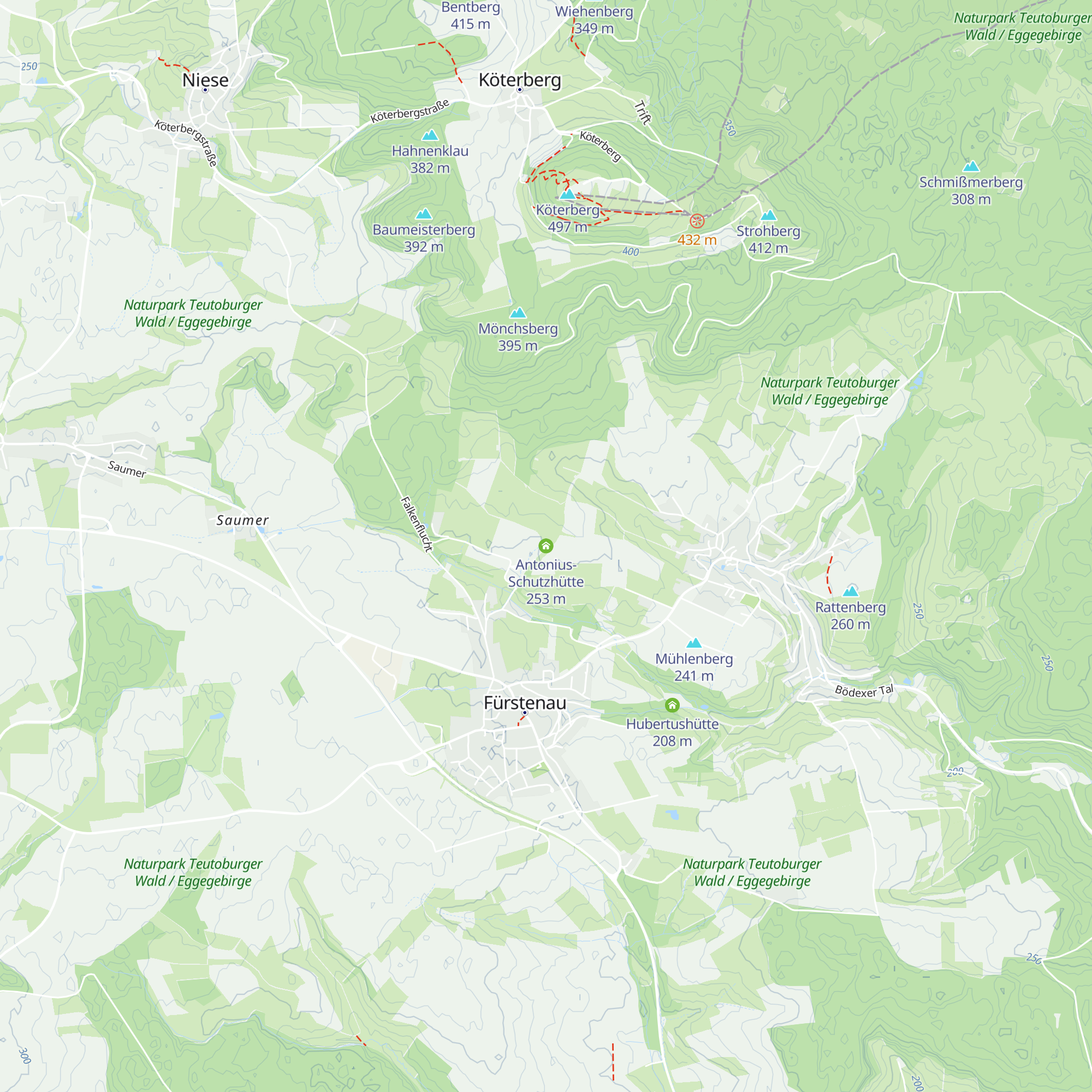 Antonius-Schutzhütte map