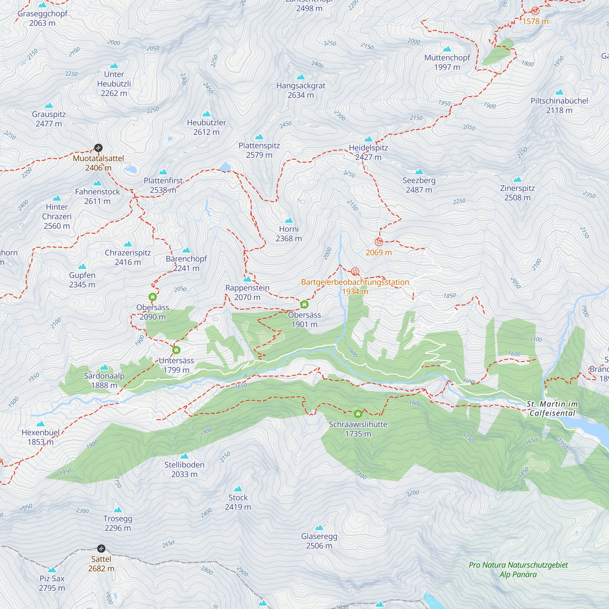 Obersäss map