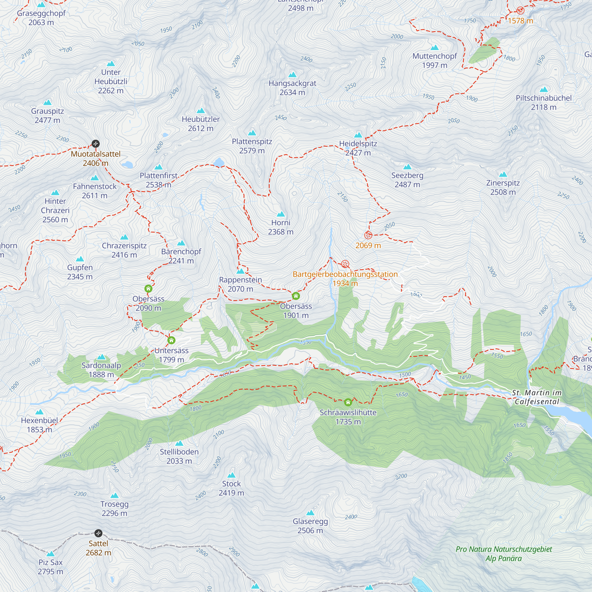 Obersäss map