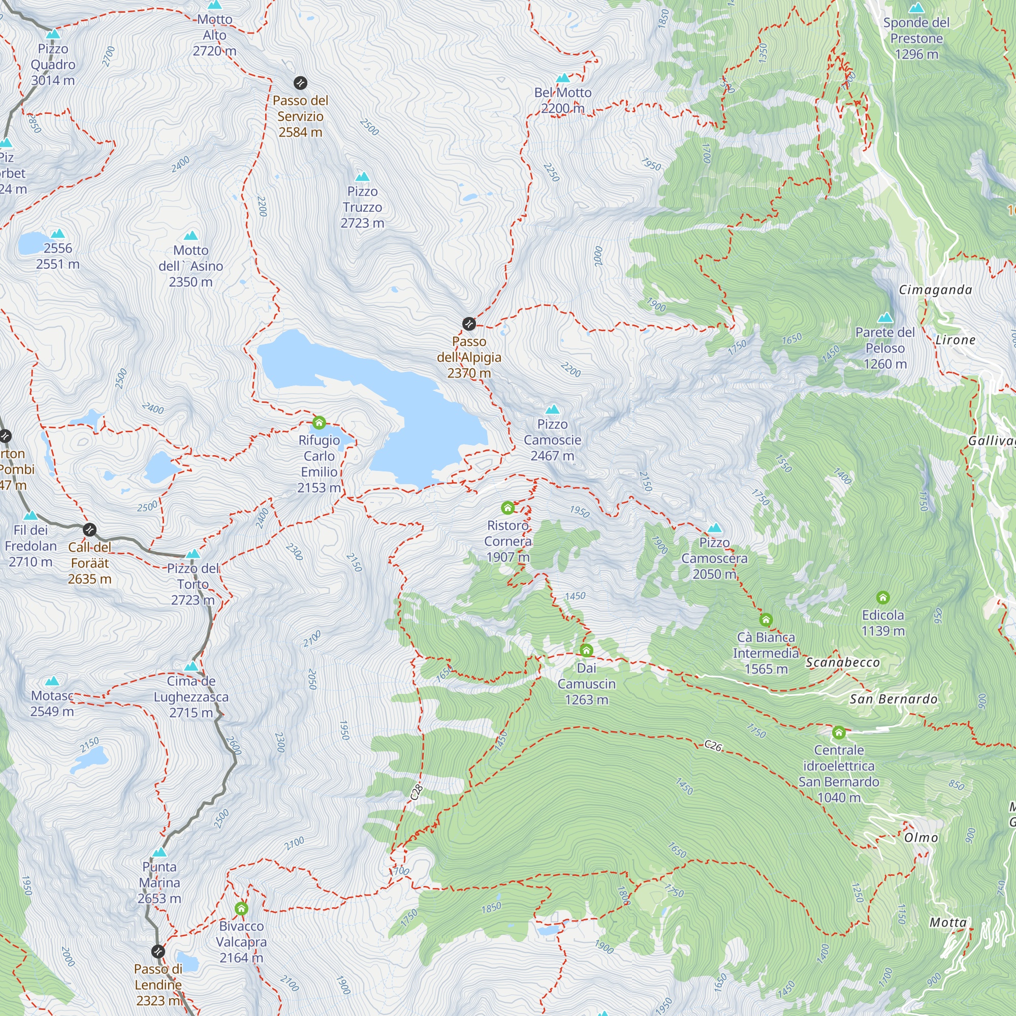 Ristoro Cornera map