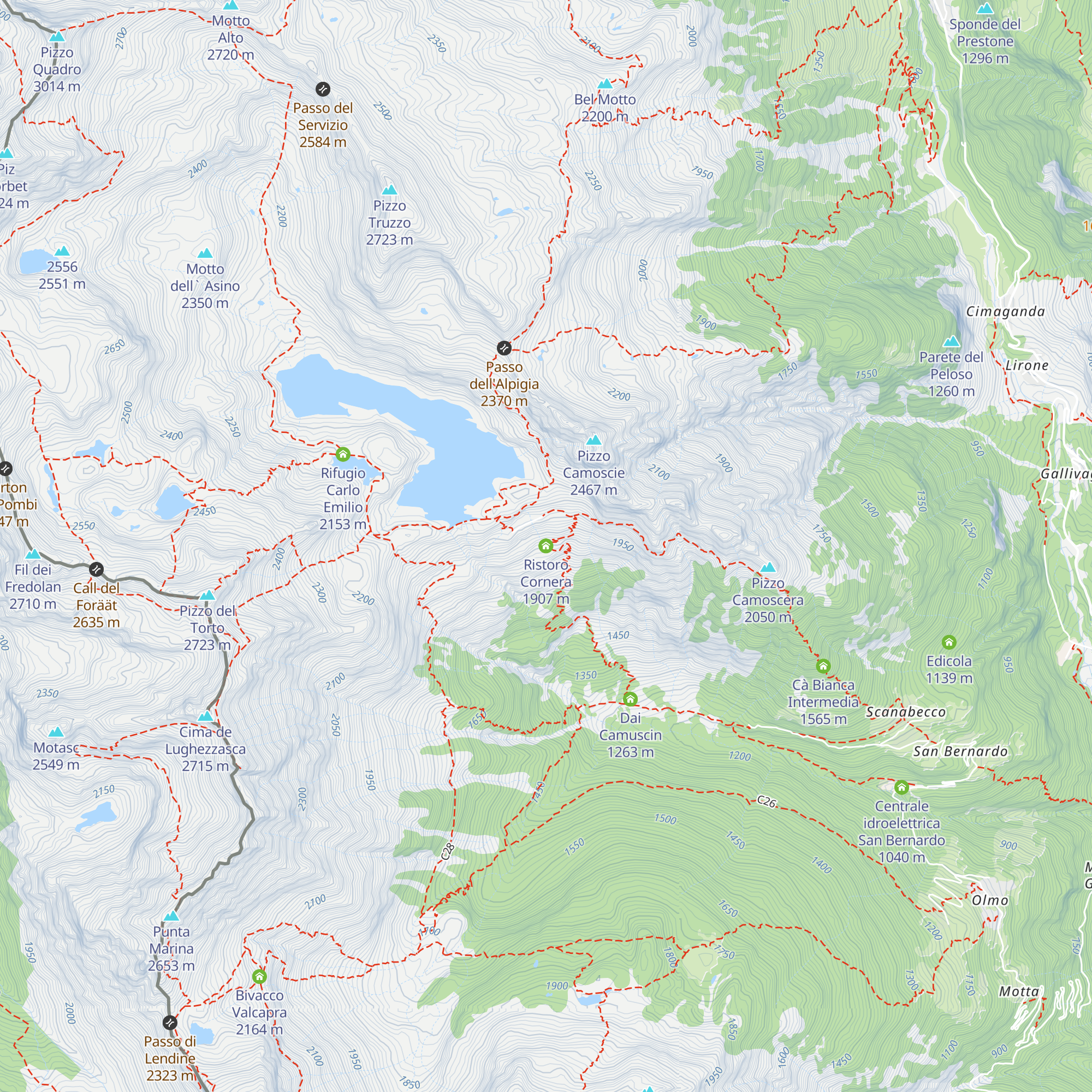 Ristoro Cornera map