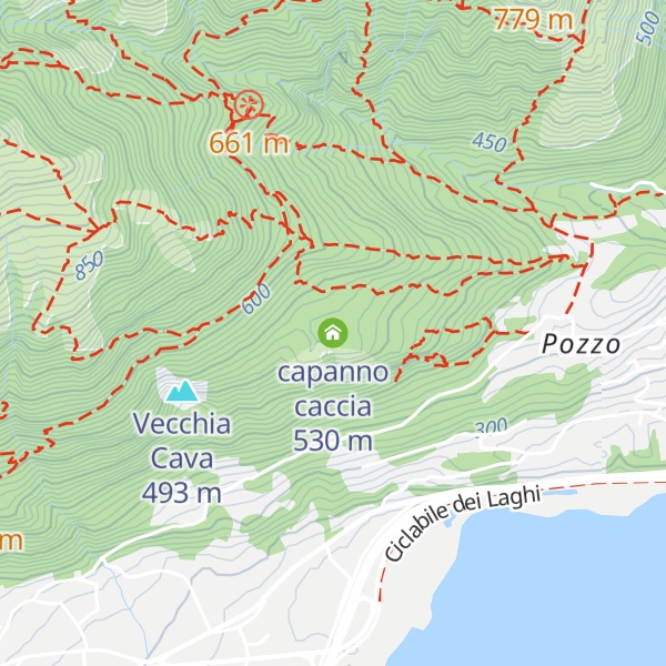 Map of capanno caccia