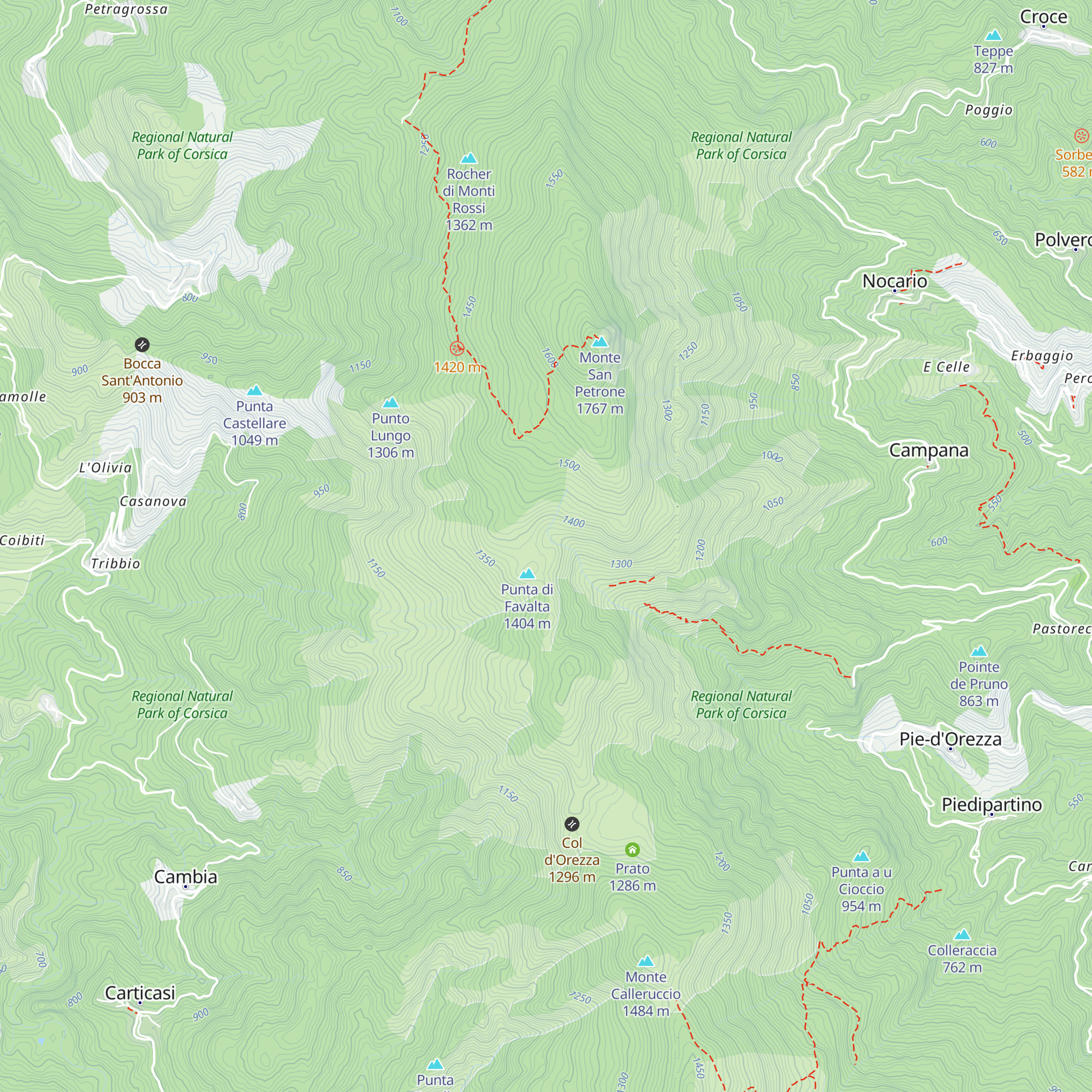 Favalta map