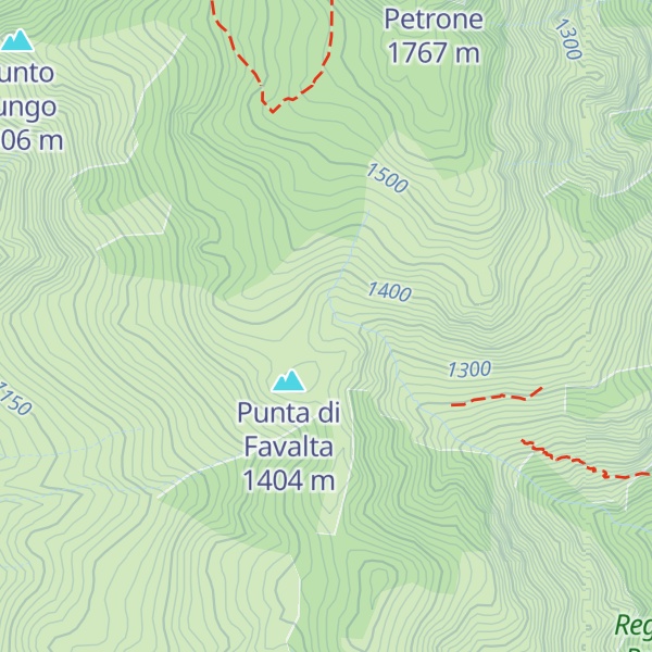Map of Favalta