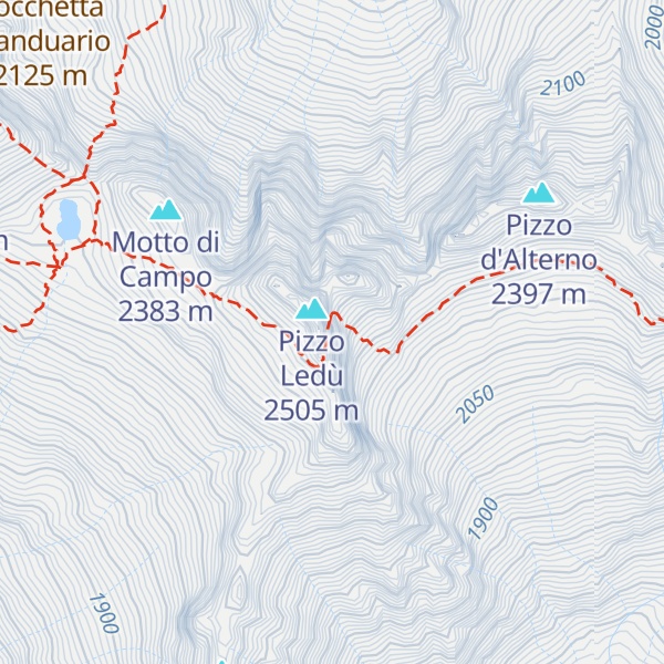 Map of Ferrata del Ledù
