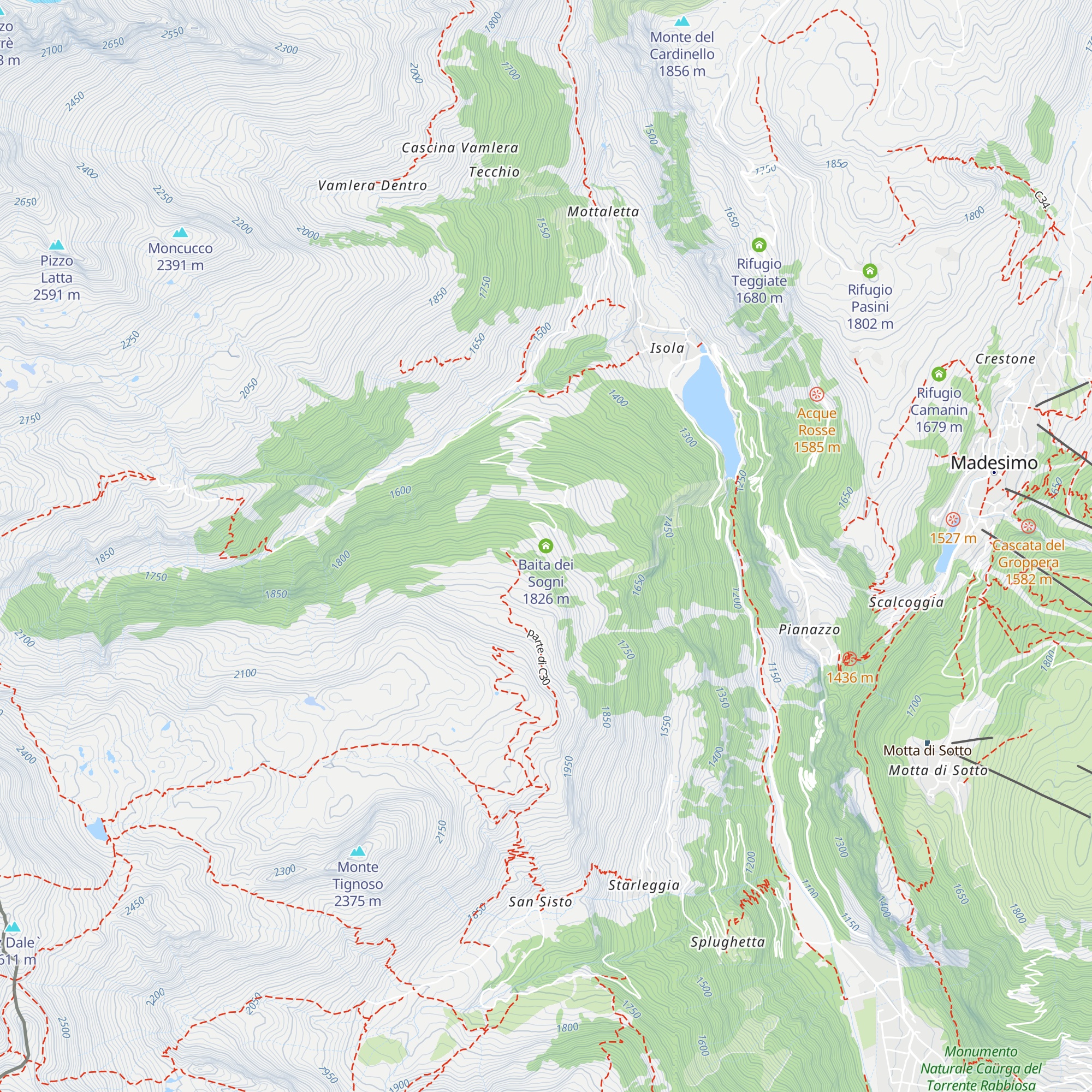 Baita dei Sogni map