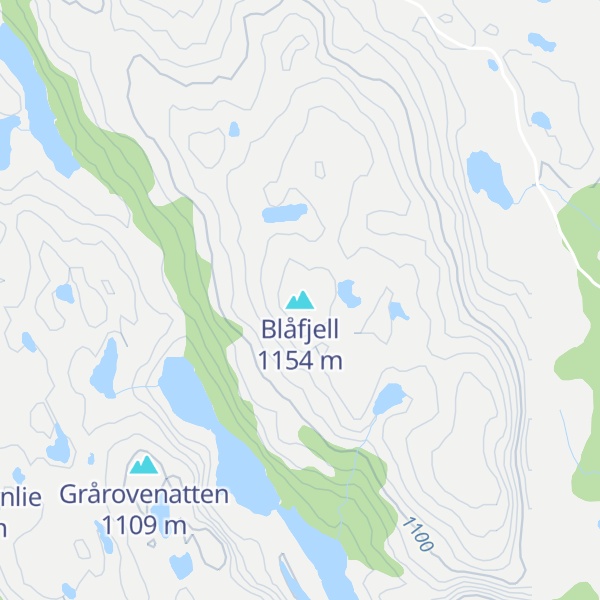 Map of Blåfjell