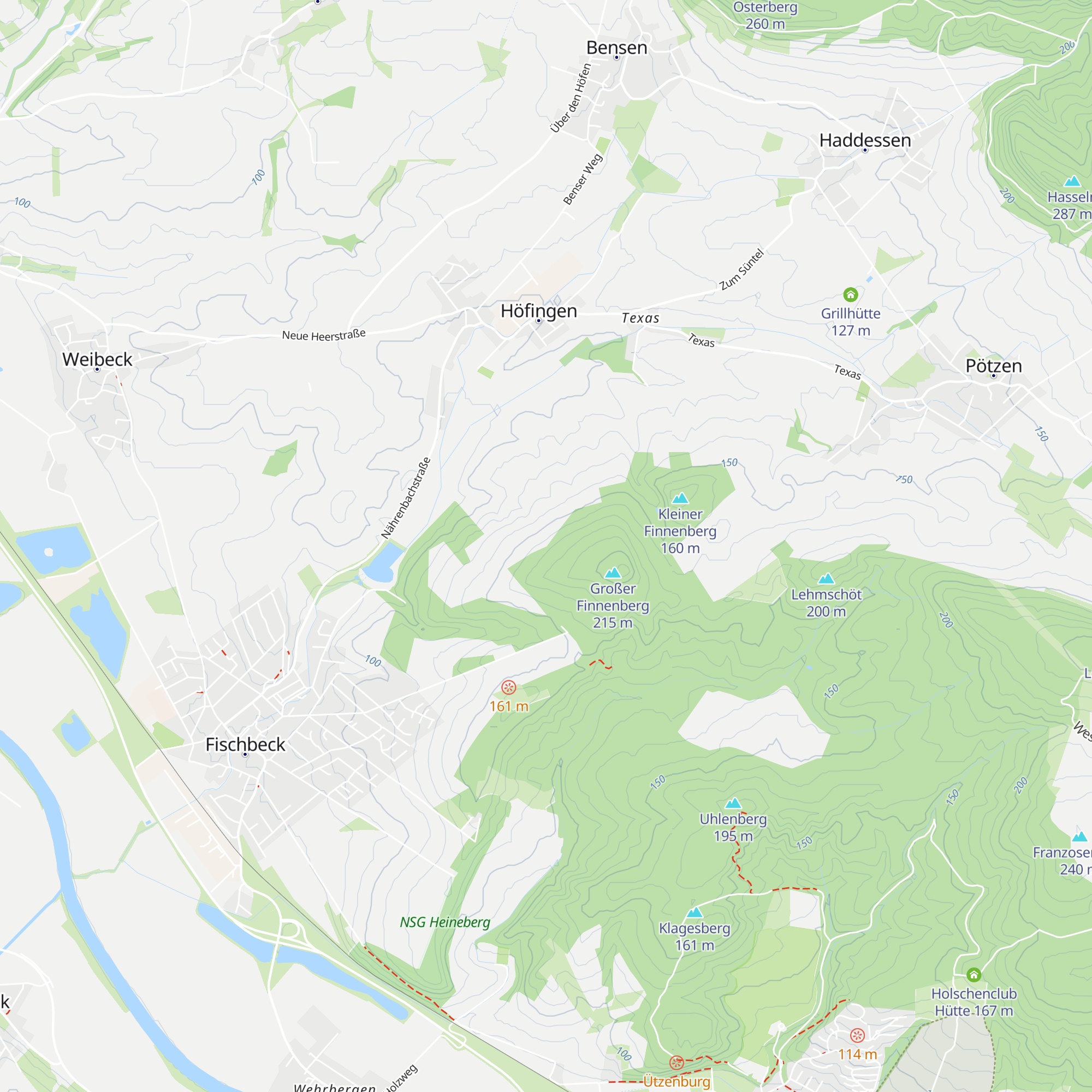 Schutzhütte Großer Finnenberg map