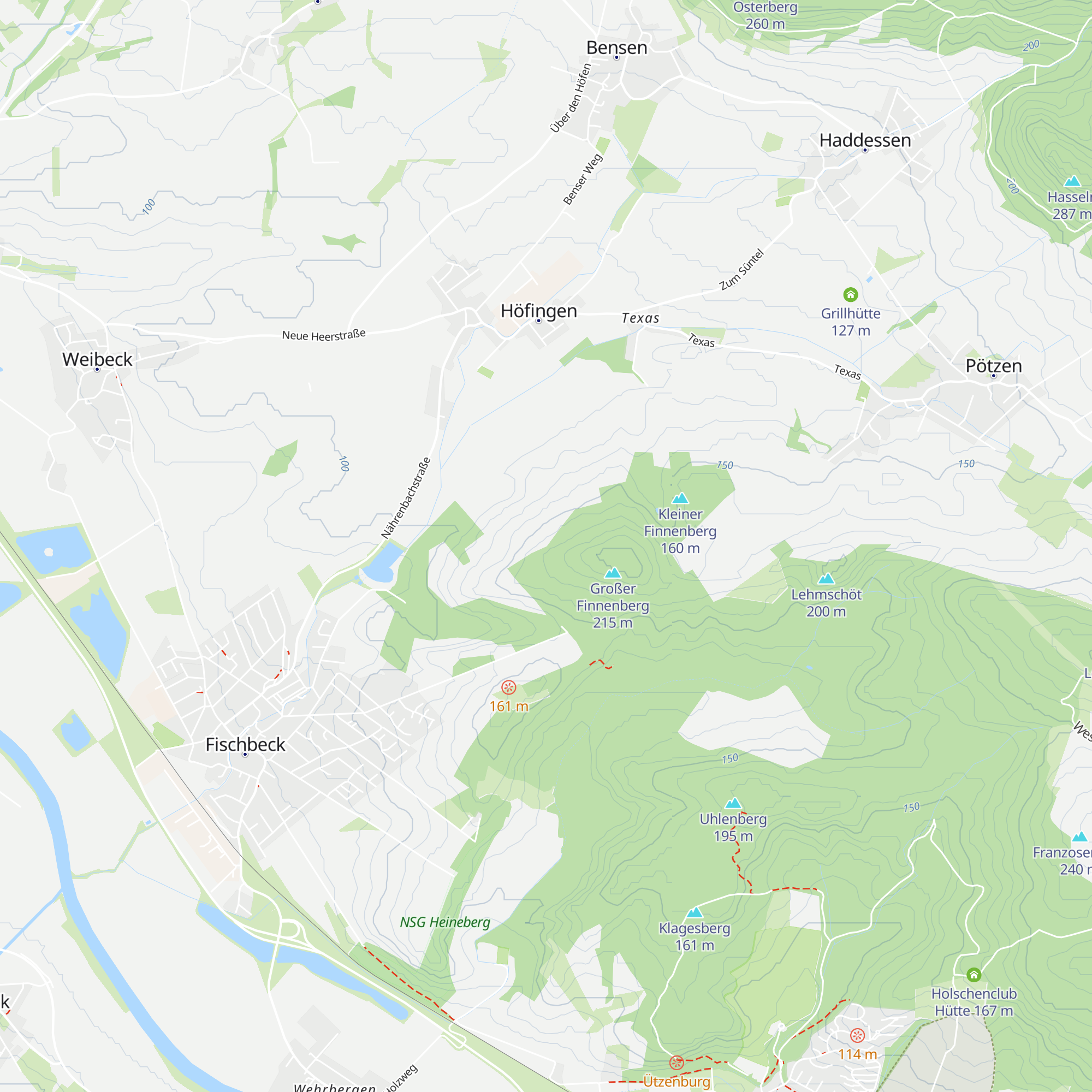 Schutzhütte Großer Finnenberg map