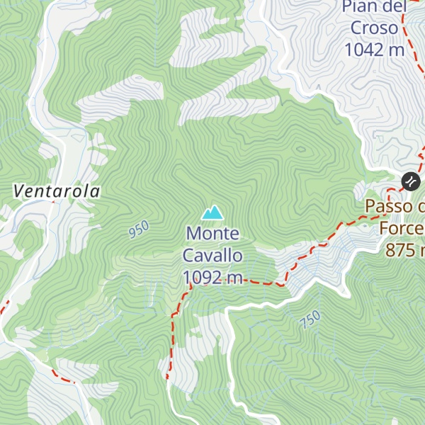Map of Monte Cavallo