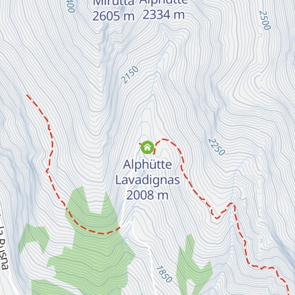 Map of Alphütte Lavadignas