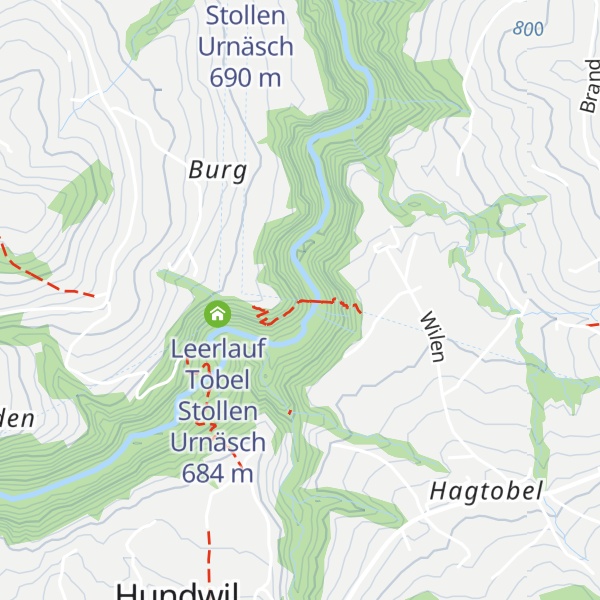 Map of Druckstollen Fassung linke Talseite