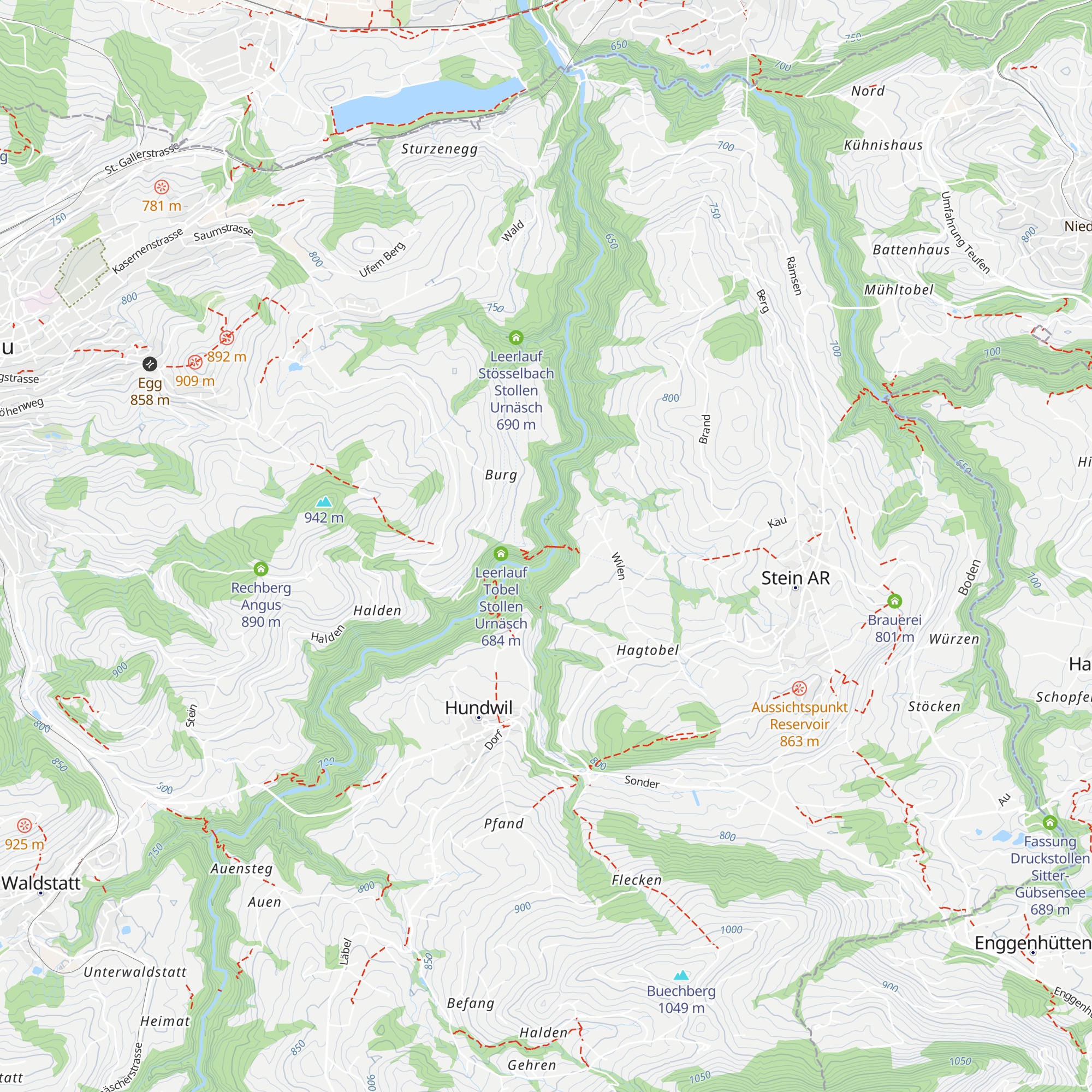 Druckstollen Fassung linke Talseite map