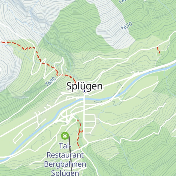 Map of Gästeinformation Splügen