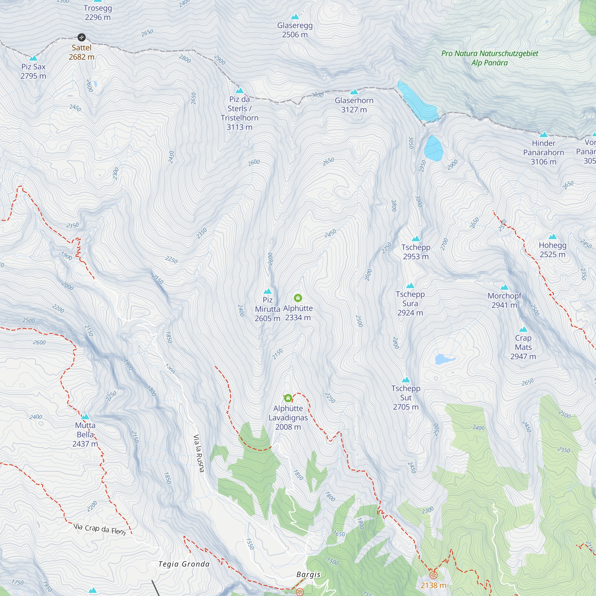 Alphütte map