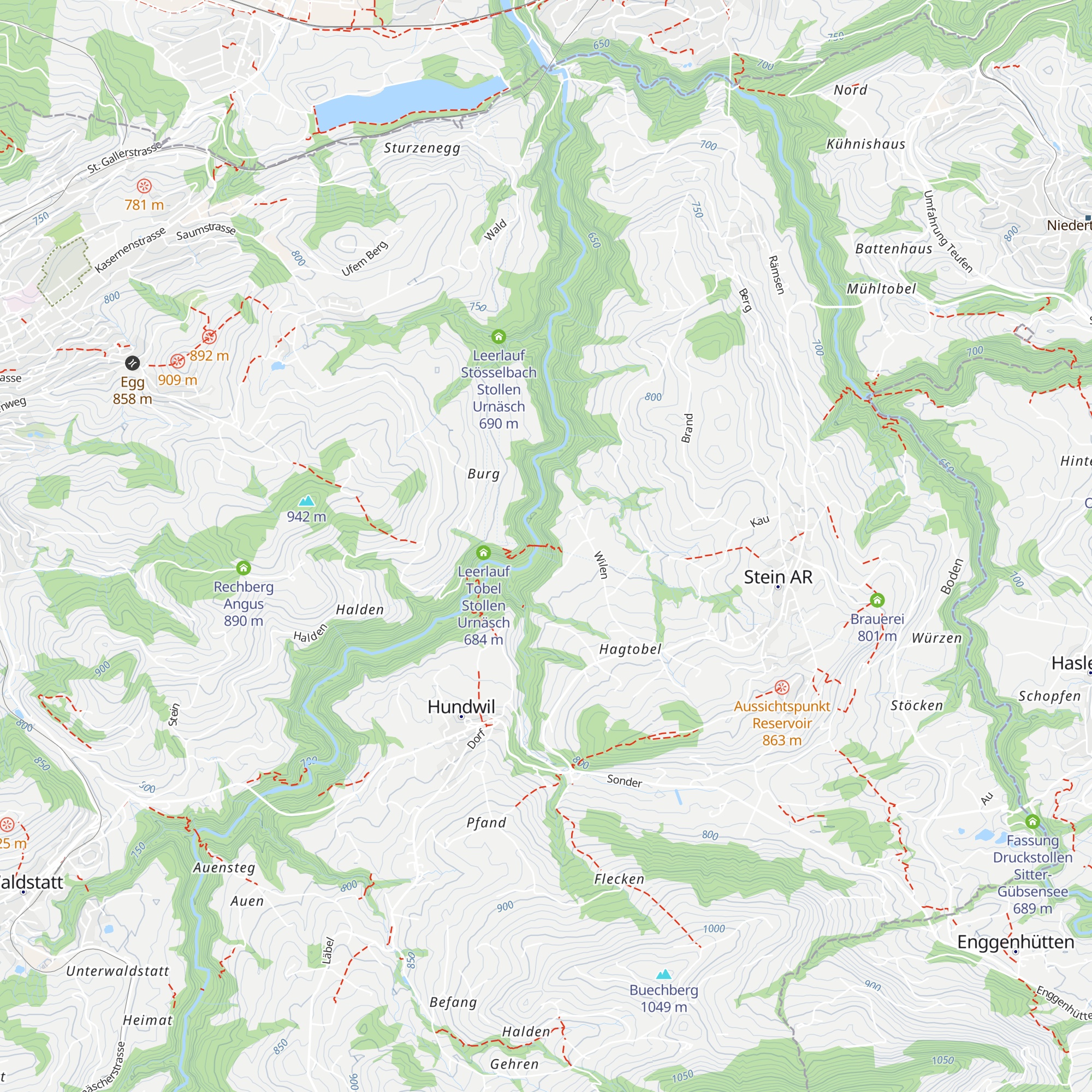 Druckstollenfassung rechte Talseite map