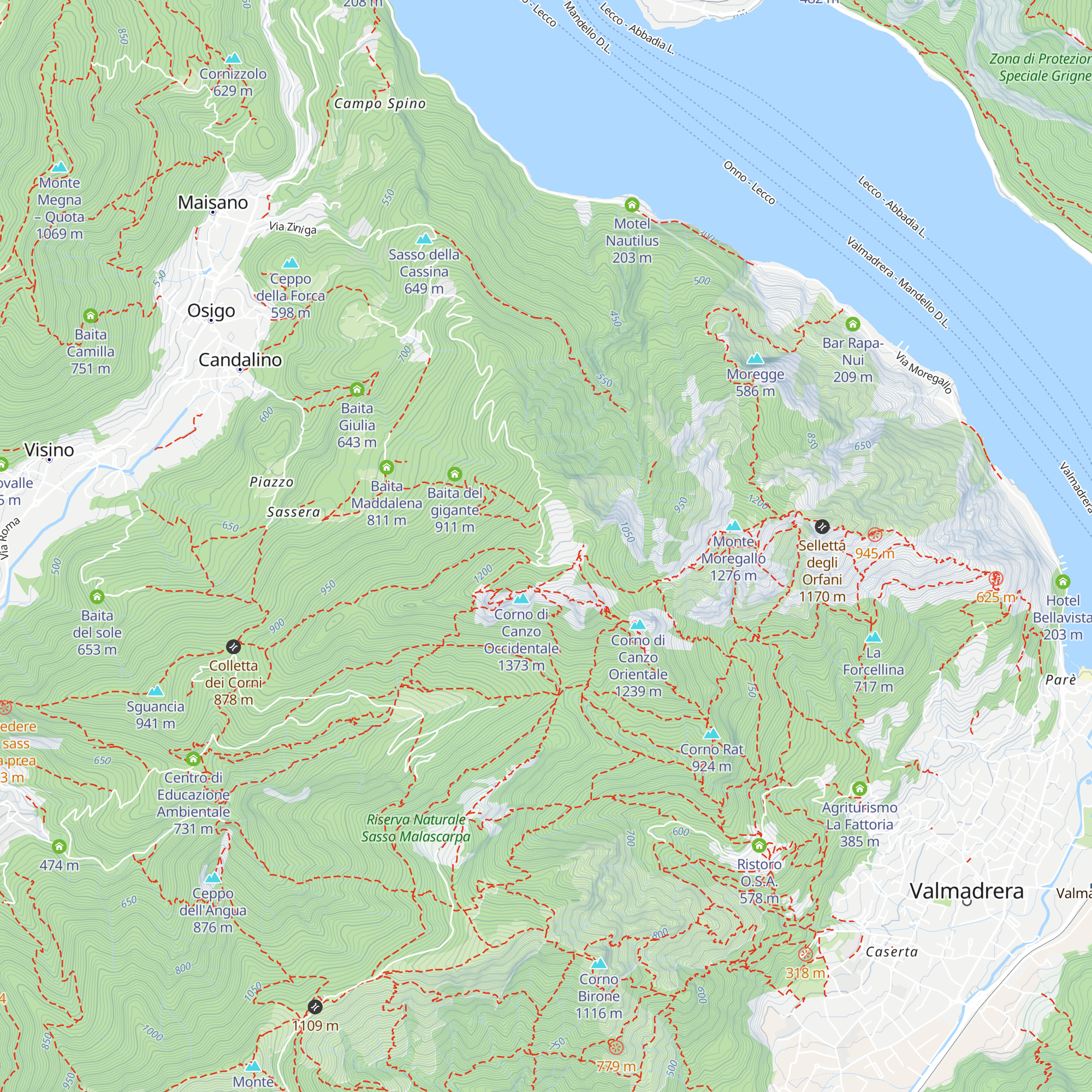 Baite Pianezzo map