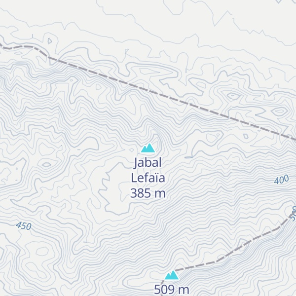 Map of Jabal Lefaïa