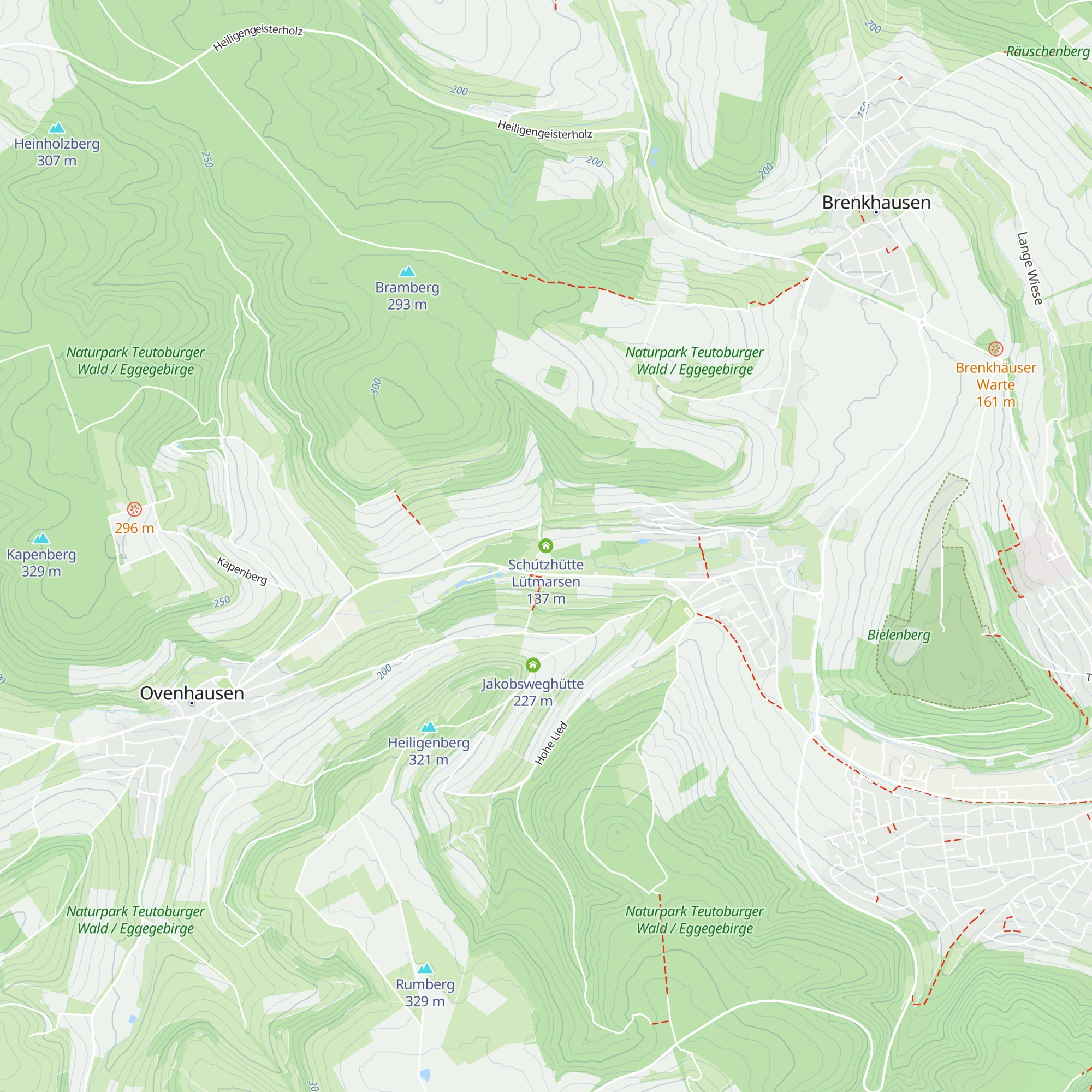 Schutzhütte Lütmarsen map