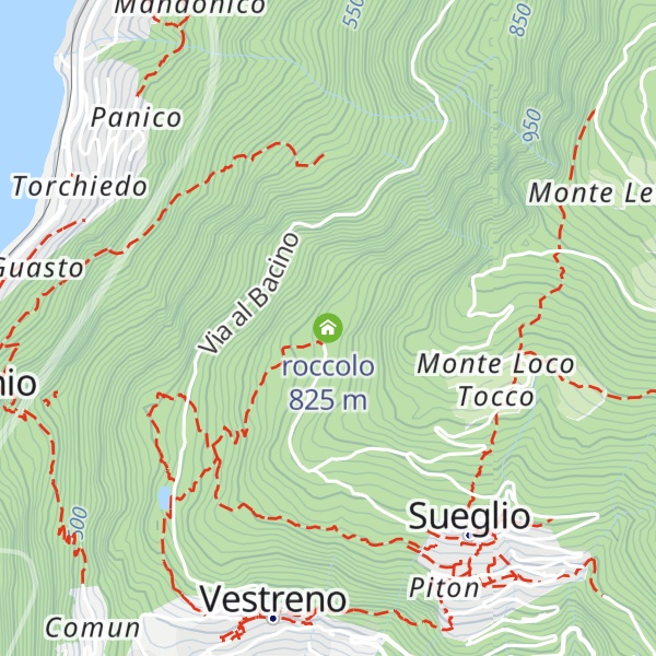 Map of roccolo