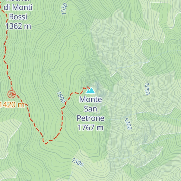 Map of Monte San Petrone