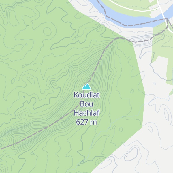 Map of Koudiat Bou Hachlaf