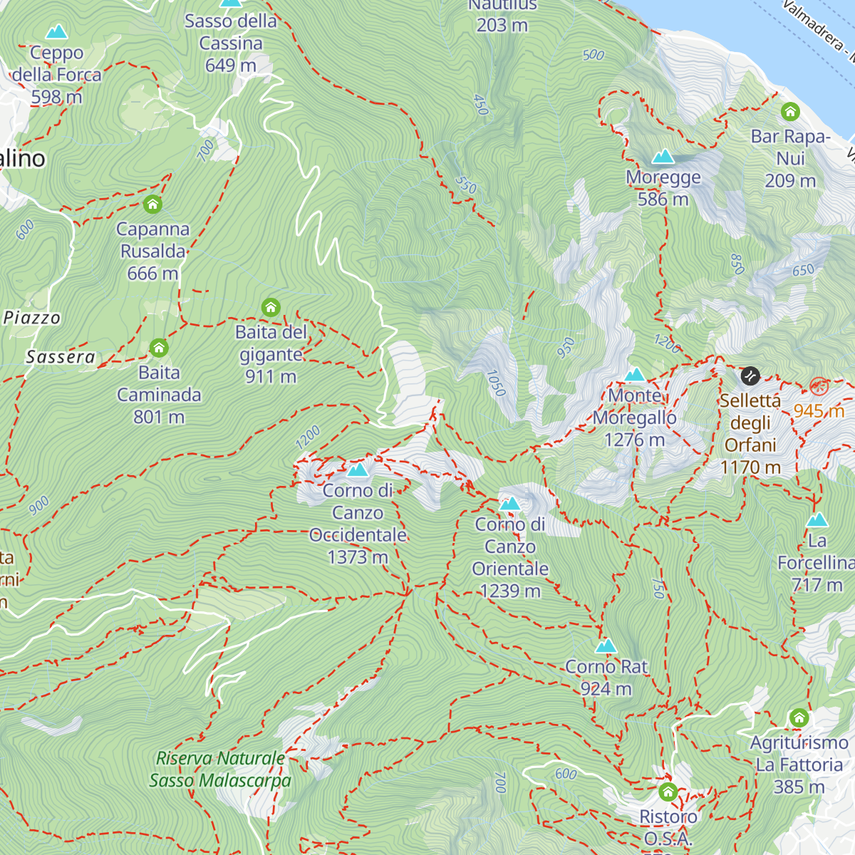 Rifugio S.E.V. map