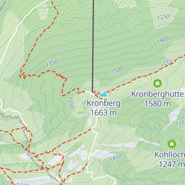 Map of Berggasthaus Kronberg und Bergstation