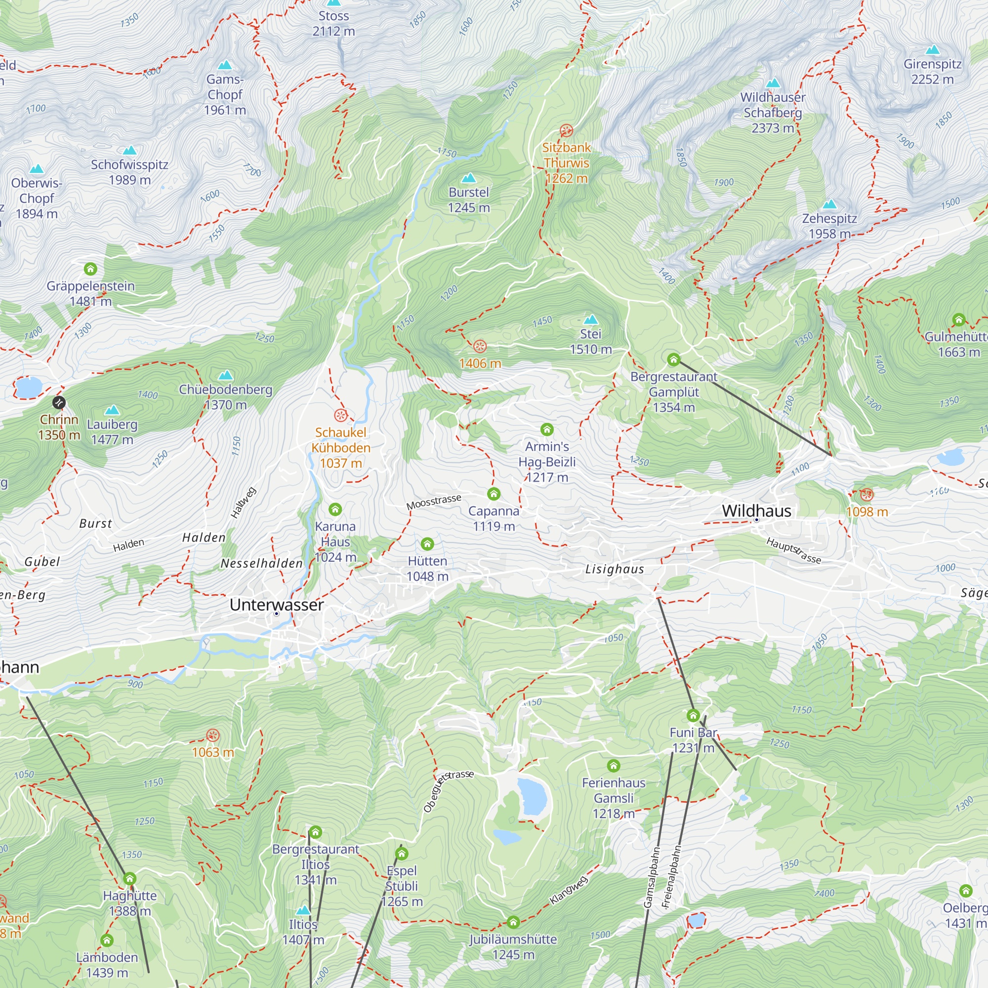 Capanna map