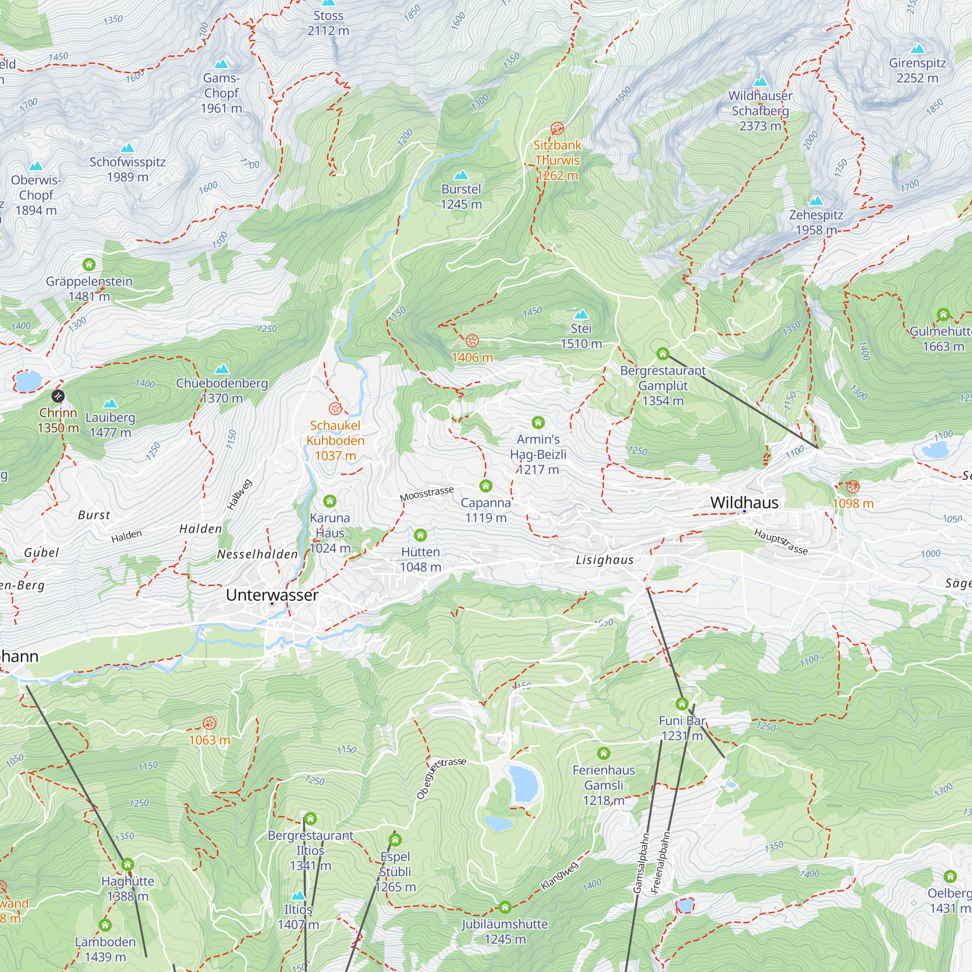 Capanna map