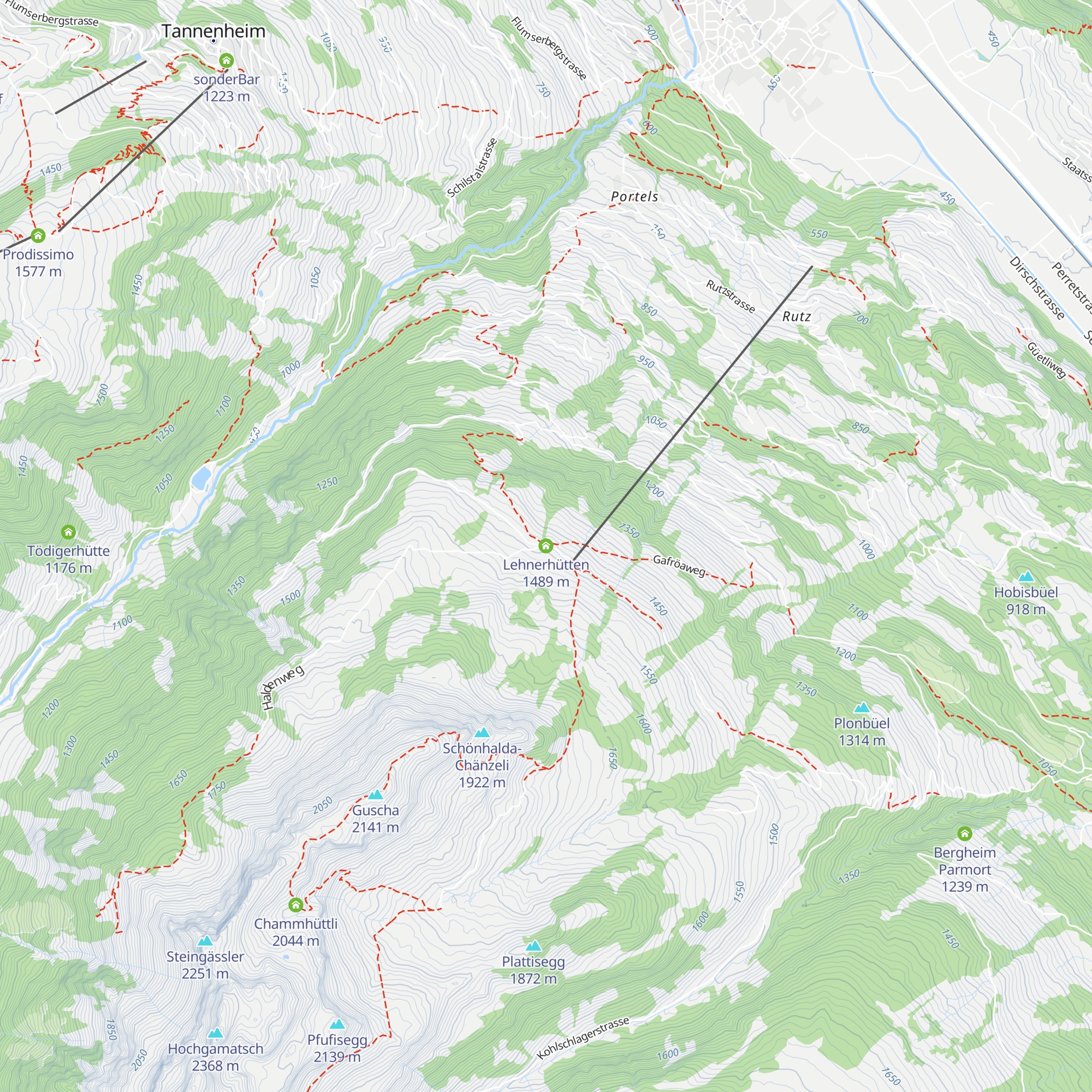 Lehnerhütten map