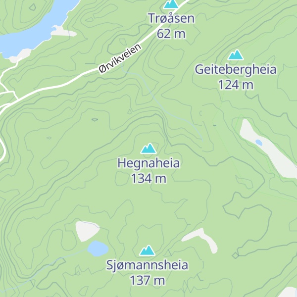 Map of Hegnaheia