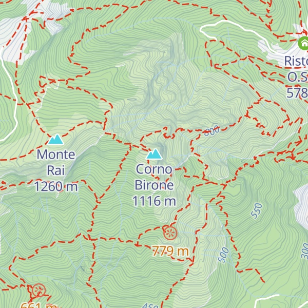 Map of Corno Birone