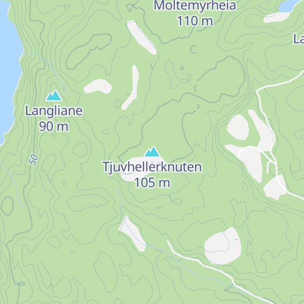 Map of Tjuvhellerknuten